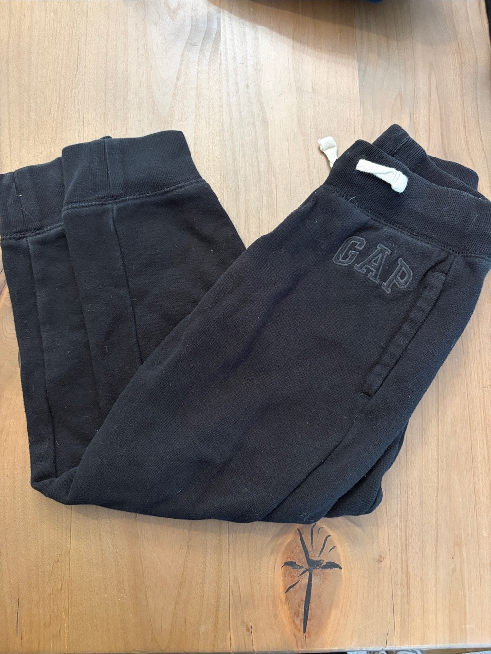 GAP Black Kids Jogger Sweatpants with Drawstring